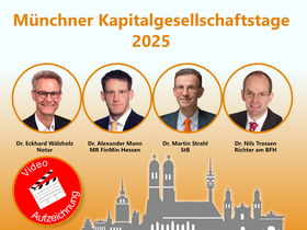 13. Münchner Kapitalgesellschaftstage 2025 - Aufzeichnung